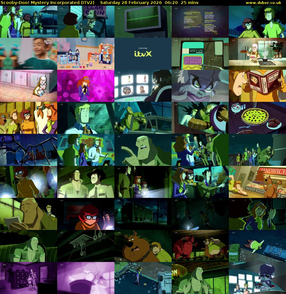 Scooby-Doo! Mystery Incorporated (ITV2) Saturday 28 February 2026 06:20 - 06:45