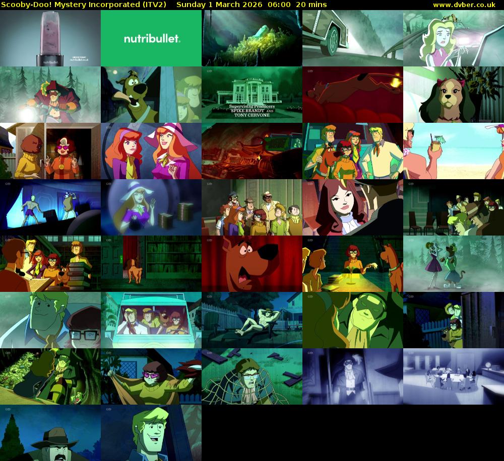 Scooby-Doo! Mystery Incorporated (ITV2) Sunday 1 March 2026 06:00 - 06:20
