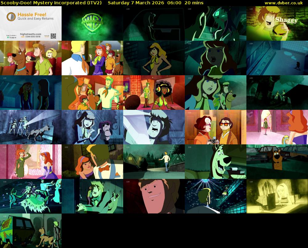 Scooby-Doo! Mystery Incorporated (ITV2) Saturday 7 March 2026 06:00 - 06:20