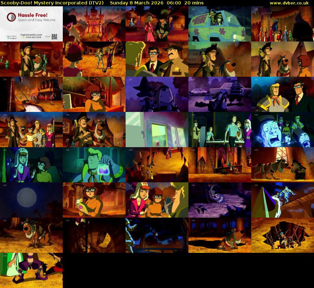 Scooby-Doo! Mystery Incorporated (ITV2) Sunday 8 March 2026 06:00 - 06:20
