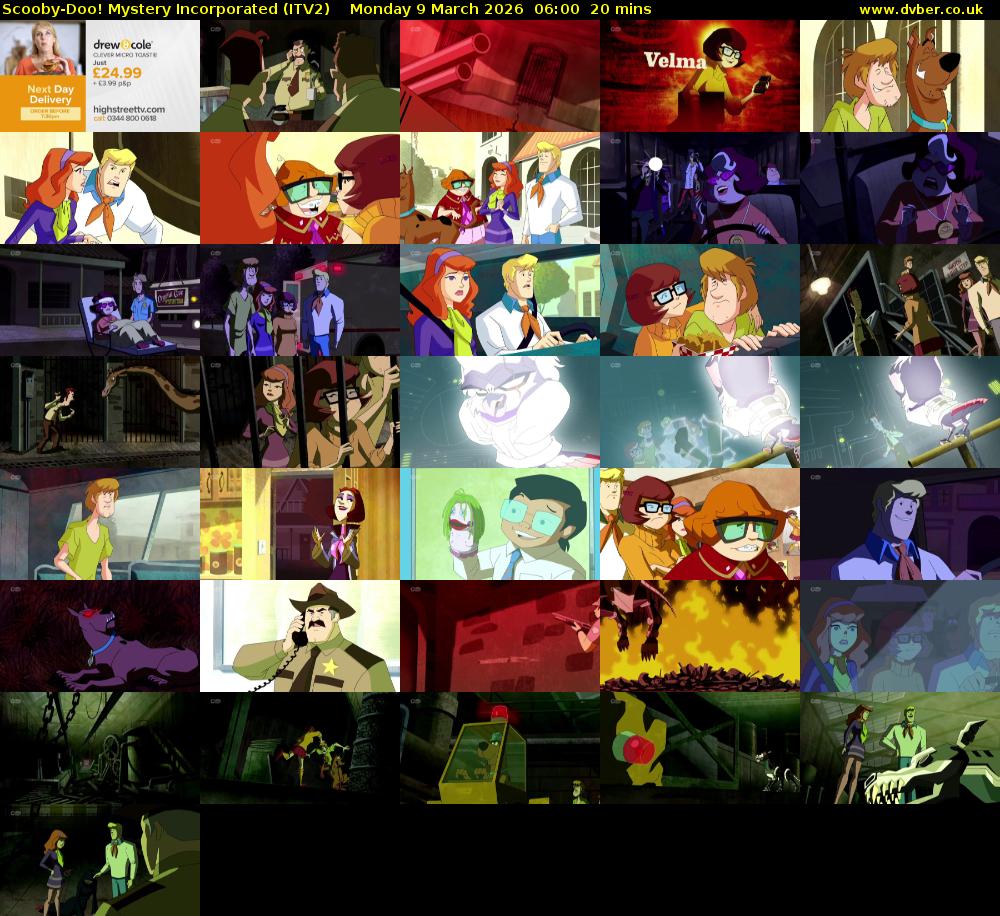 Scooby-Doo! Mystery Incorporated (ITV2) Monday 9 March 2026 06:00 - 06:20