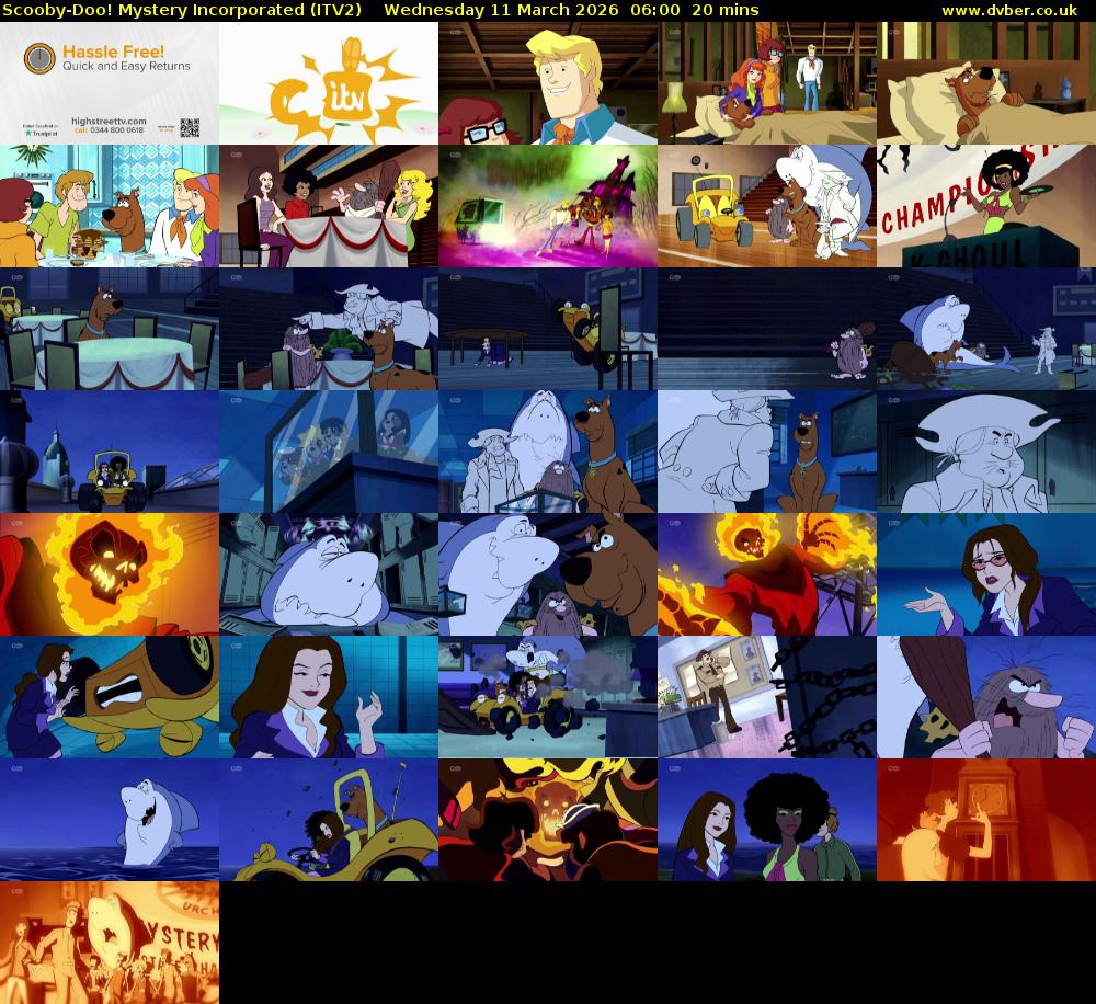 Scooby-Doo! Mystery Incorporated (ITV2) Wednesday 11 March 2026 06:00 - 06:20