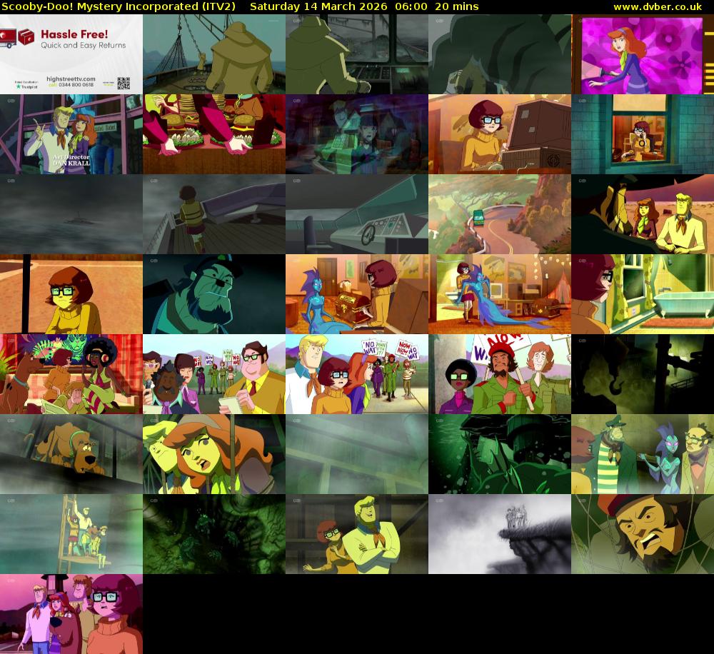 Scooby-Doo! Mystery Incorporated (ITV2) Saturday 14 March 2026 06:00 - 06:20