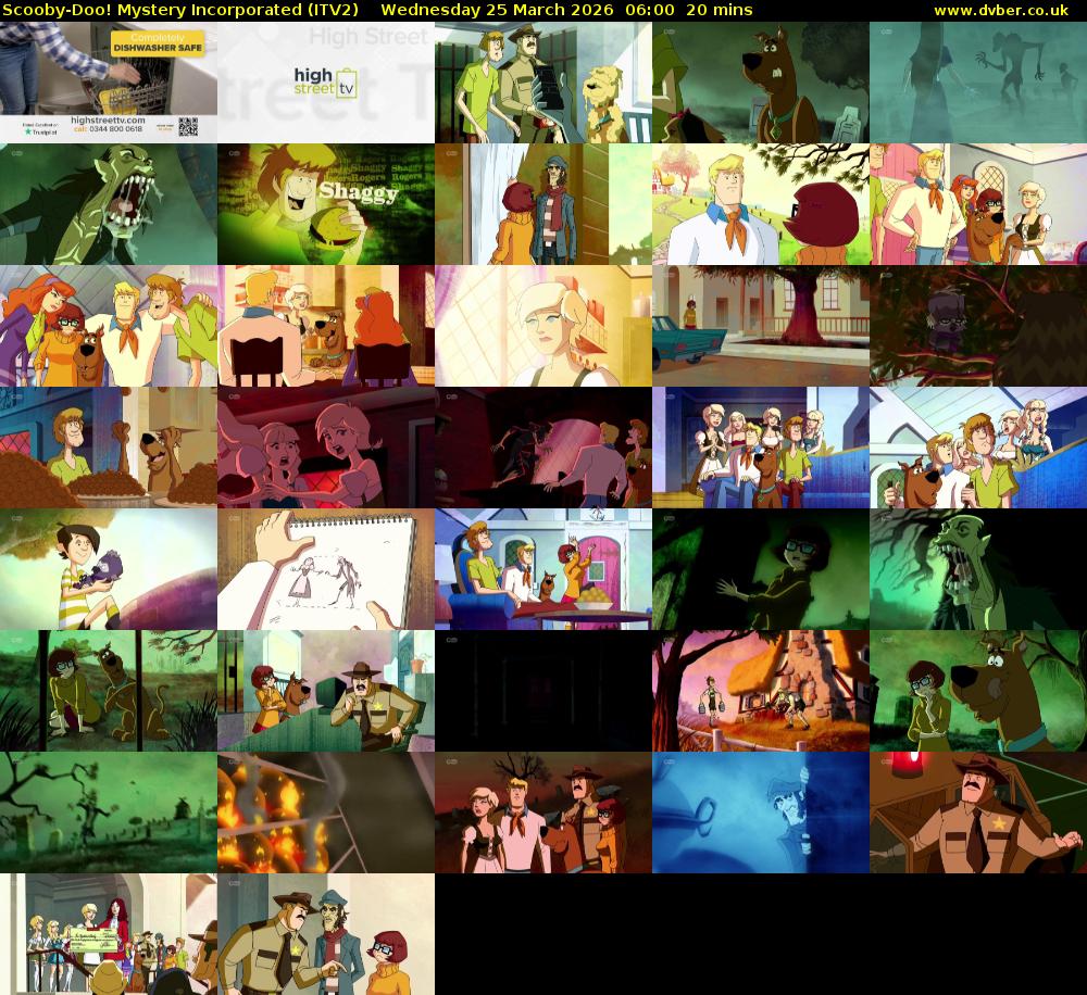 Scooby-Doo! Mystery Incorporated (ITV2) Wednesday 25 March 2026 06:00 - 06:20