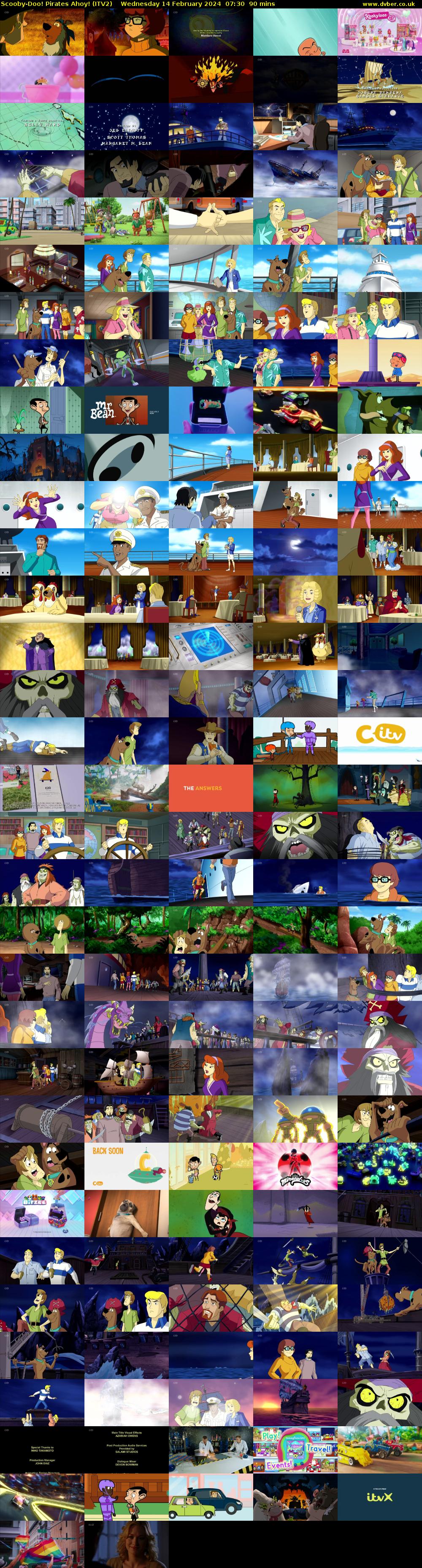 Scooby-Doo! Pirates Ahoy! (ITV2) Wednesday 14 February 2024 07:30 - 09:00