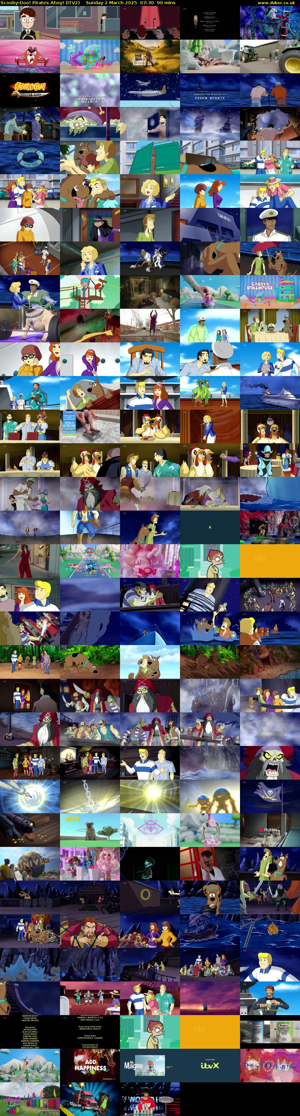 Scooby-Doo! Pirates Ahoy! (ITV2) Sunday 2 March 2025 07:30 - 09:00