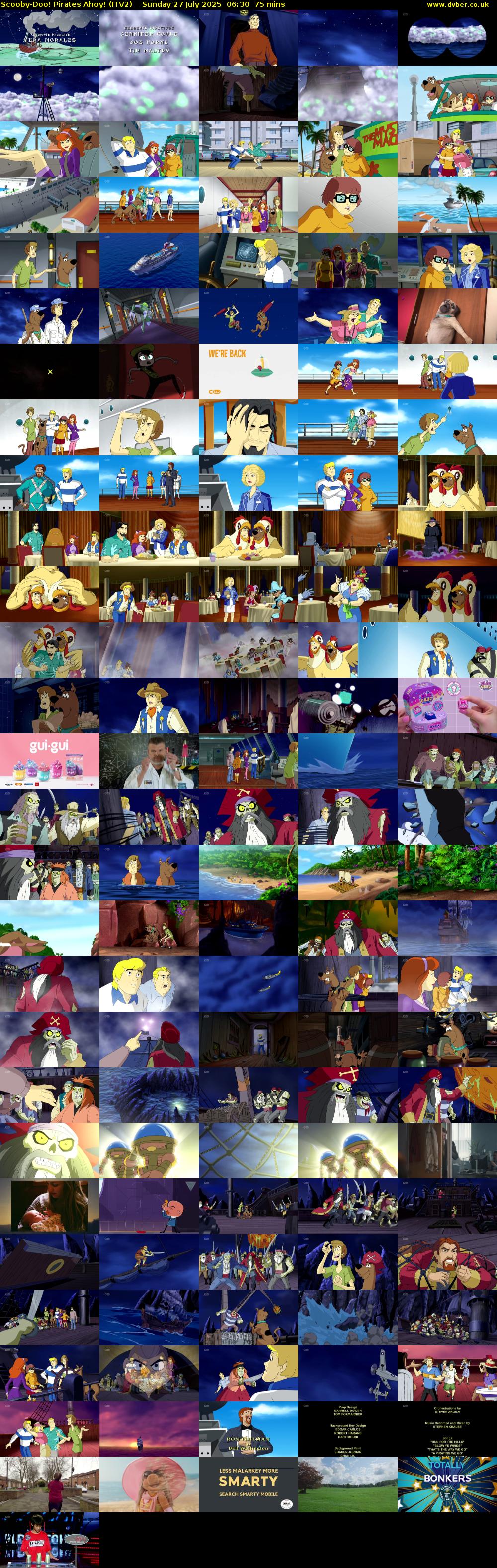 Scooby-Doo! Pirates Ahoy! (ITV2) Sunday 27 July 2025 06:30 - 07:45