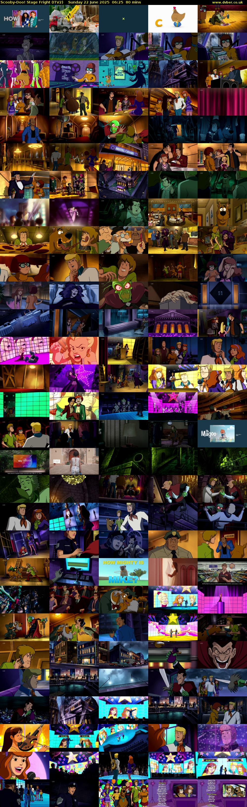 Scooby-Doo! Stage Fright (ITV2) Sunday 22 June 2025 06:25 - 07:45