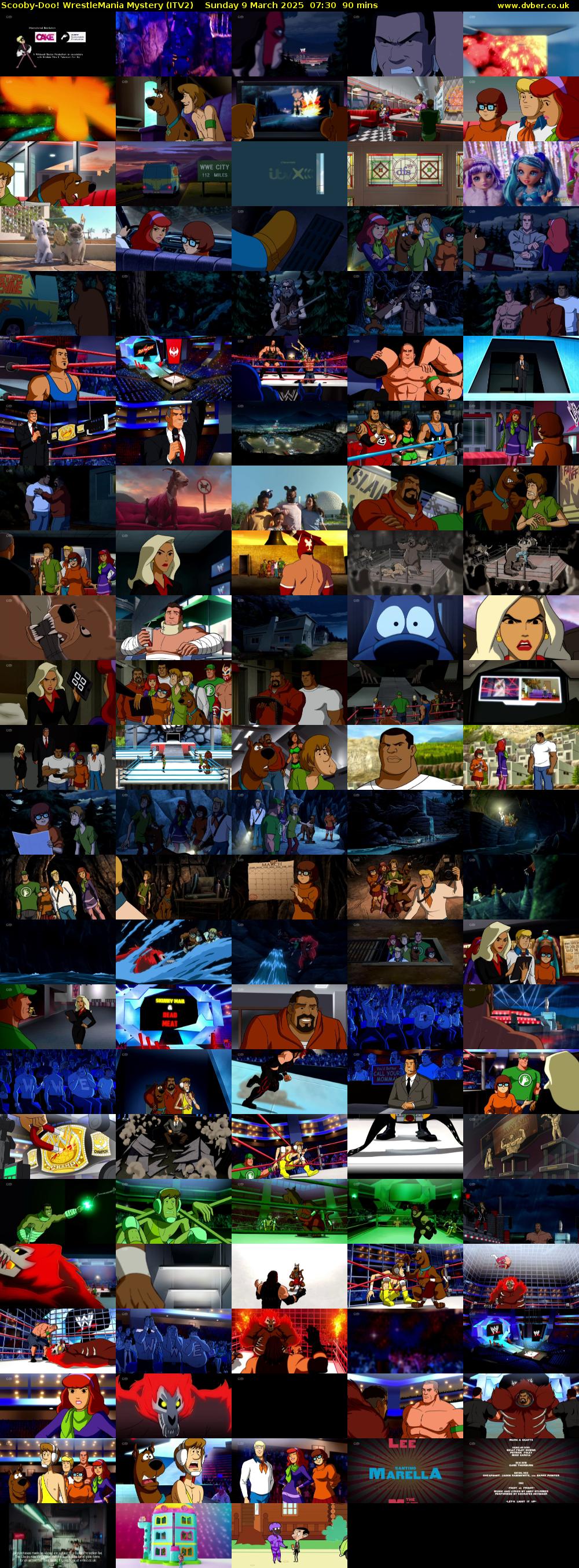 Scooby-Doo! WrestleMania Mystery (ITV2) Sunday 9 March 2025 07:30 - 09:00