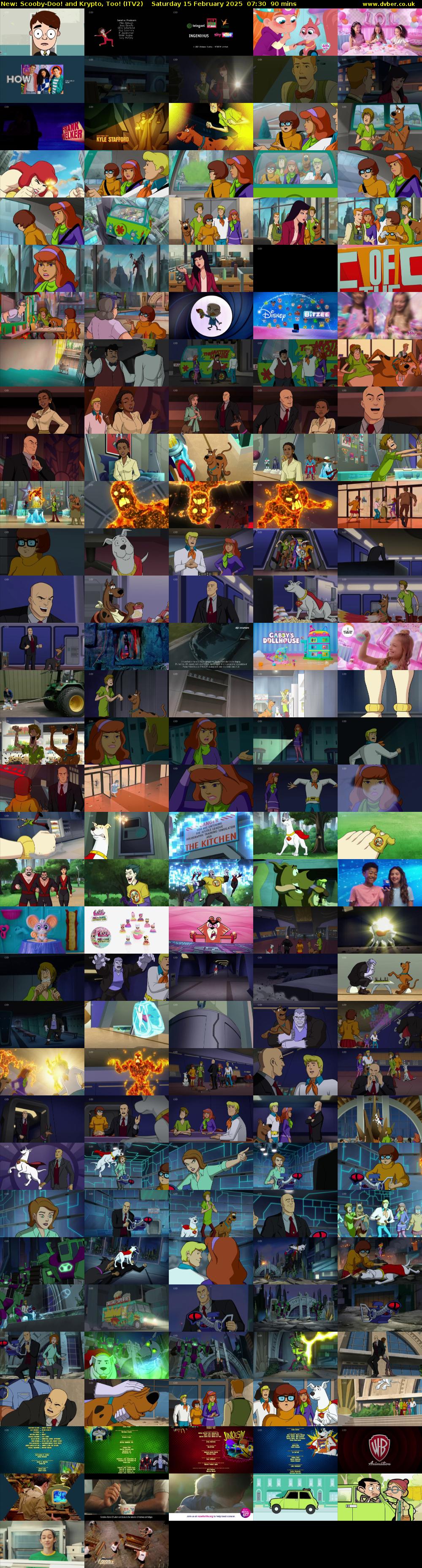 Scooby-Doo! and Krypto, Too! (ITV2) Saturday 15 February 2025 07:30 - 09:00