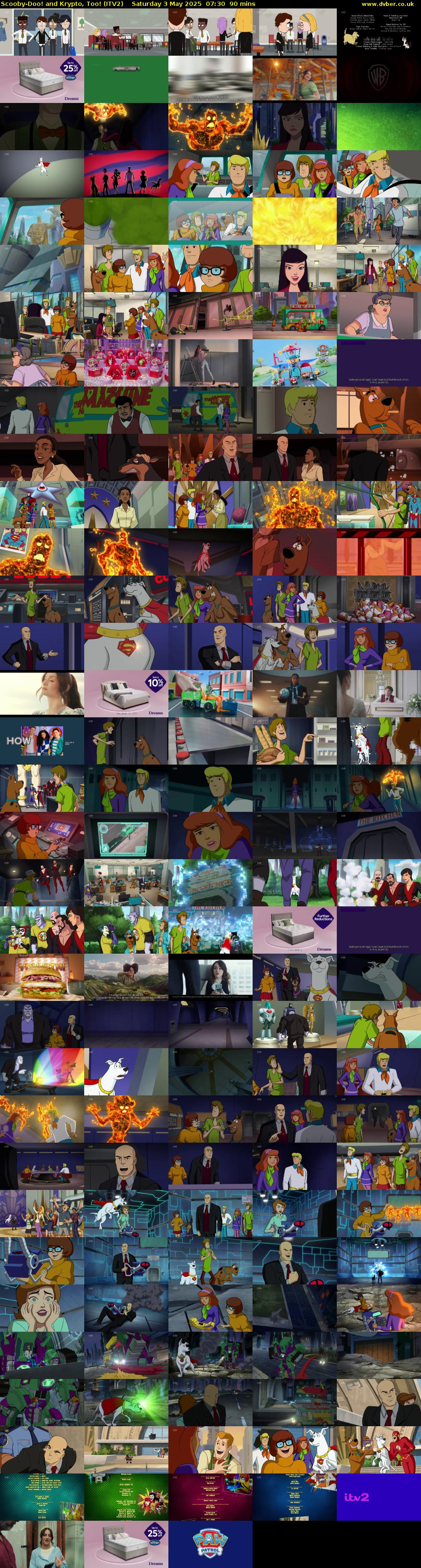 Scooby-Doo! and Krypto, Too! (ITV2) Saturday 3 May 2025 07:30 - 09:00