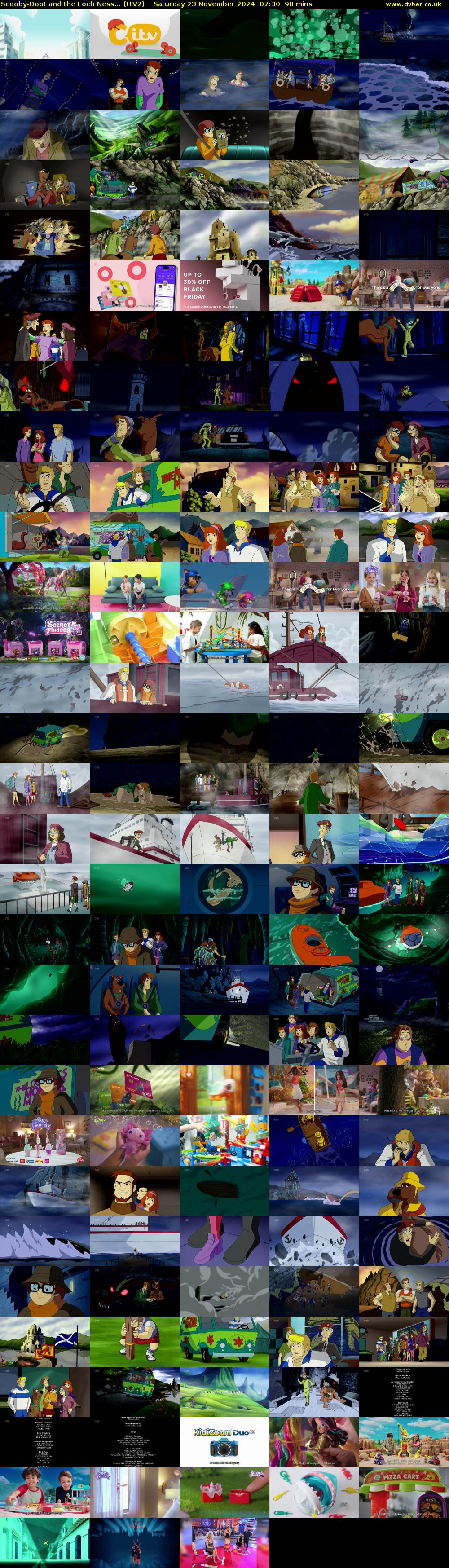 Scooby-Doo! and the Loch Ness... (ITV2) Saturday 23 November 2024 07:30 - 09:00