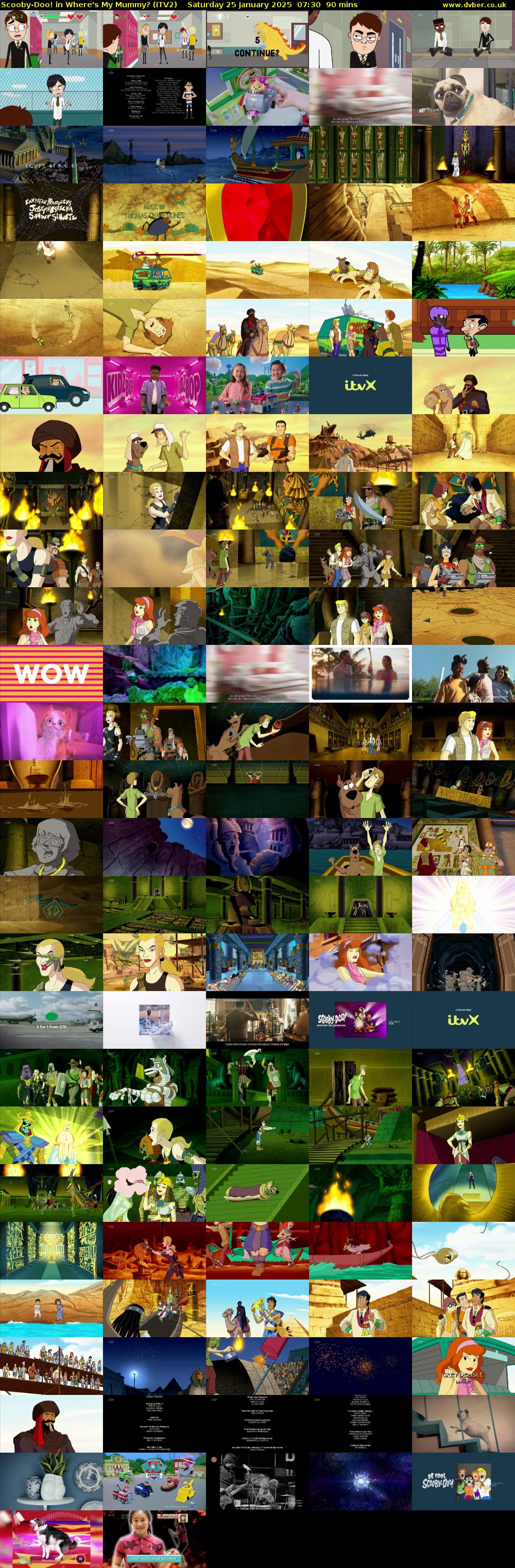 Scooby-Doo! in Where's My Mummy? (ITV2) Saturday 25 January 2025 07:30 - 09:00