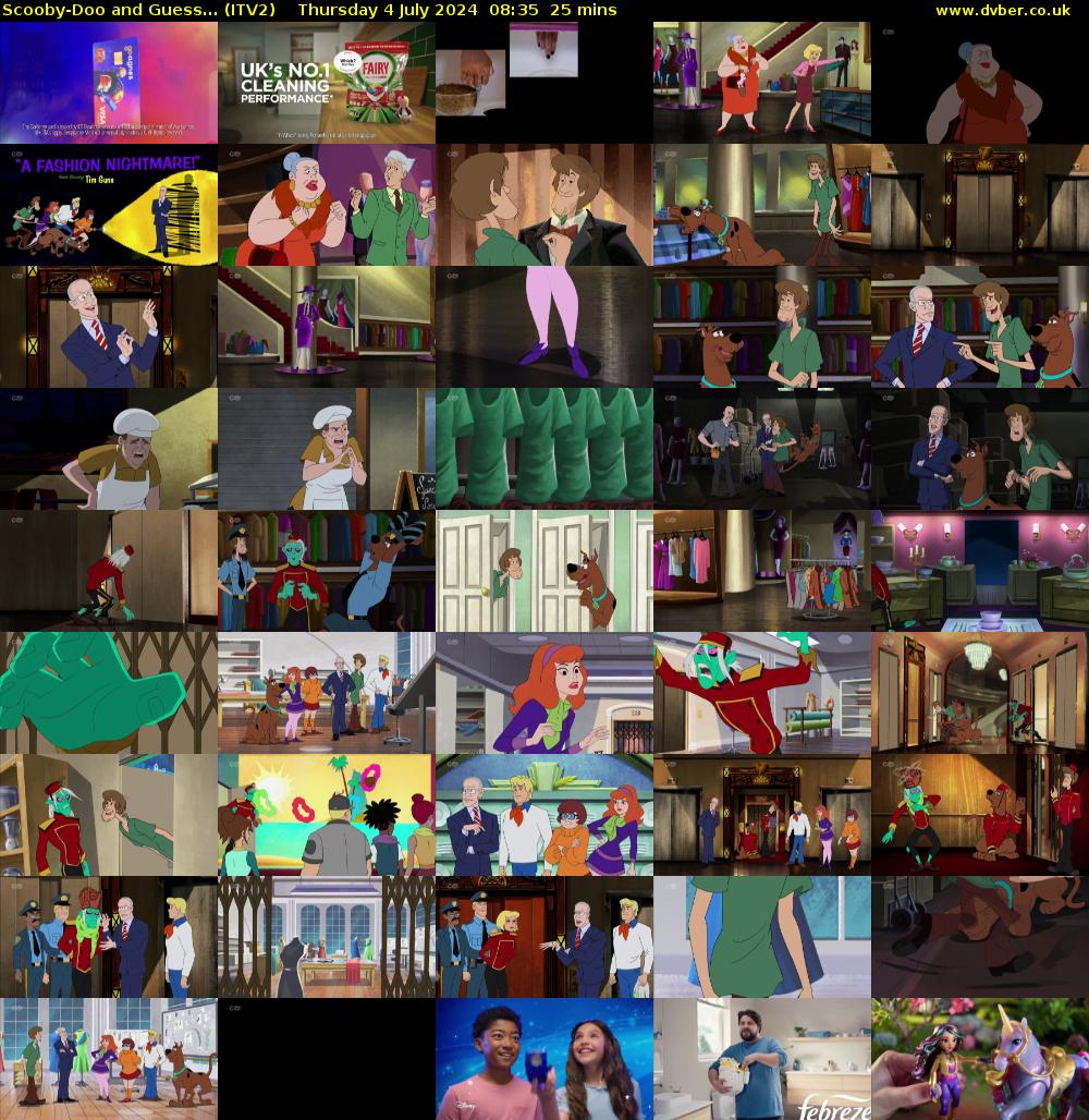 Scooby-Doo and Guess... (ITV2) Thursday 4 July 2024 08:35 - 09:00