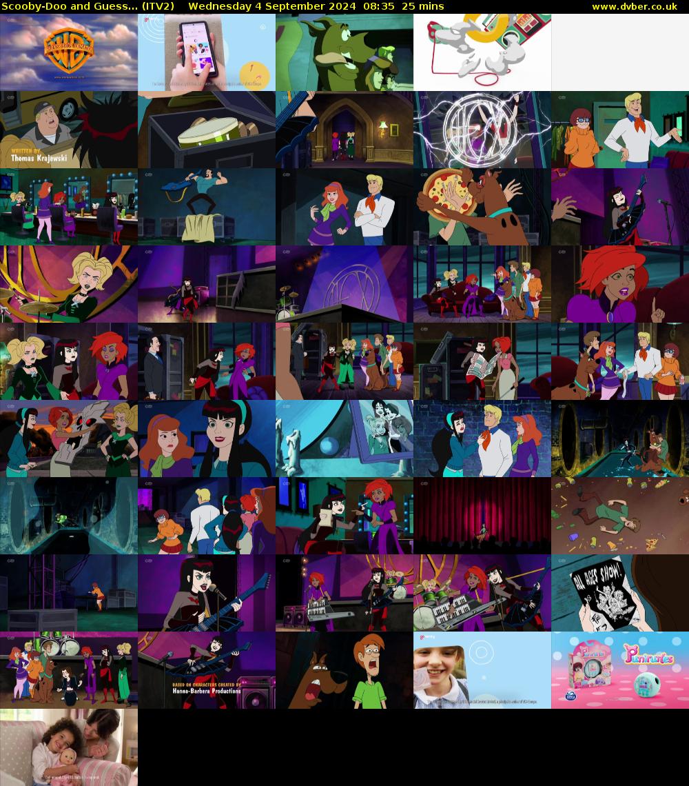 Scooby-Doo and Guess... (ITV2) Wednesday 4 September 2024 08:35 - 09:00