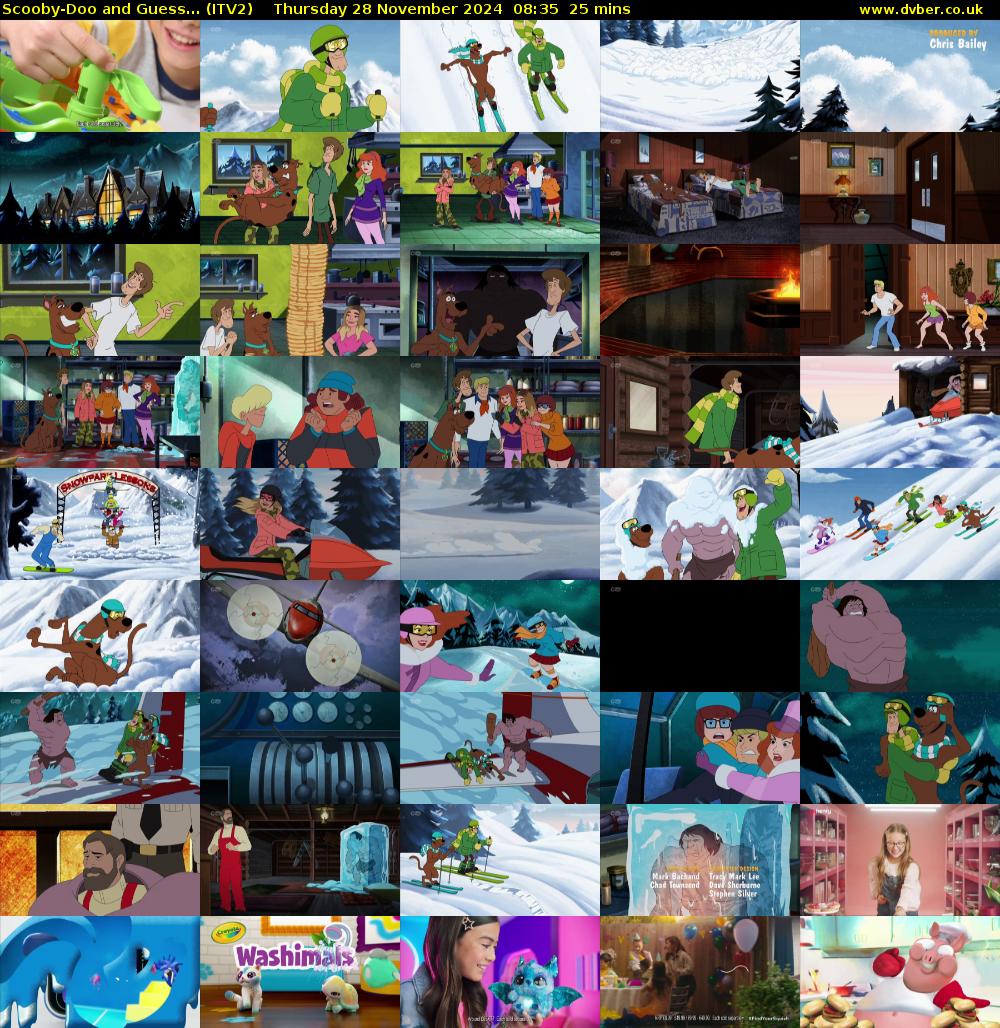 Scooby-Doo and Guess... (ITV2) Thursday 28 November 2024 08:35 - 09:00