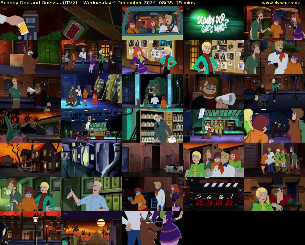 Scooby-Doo and Guess... (ITV2) Wednesday 4 December 2024 08:35 - 09:00