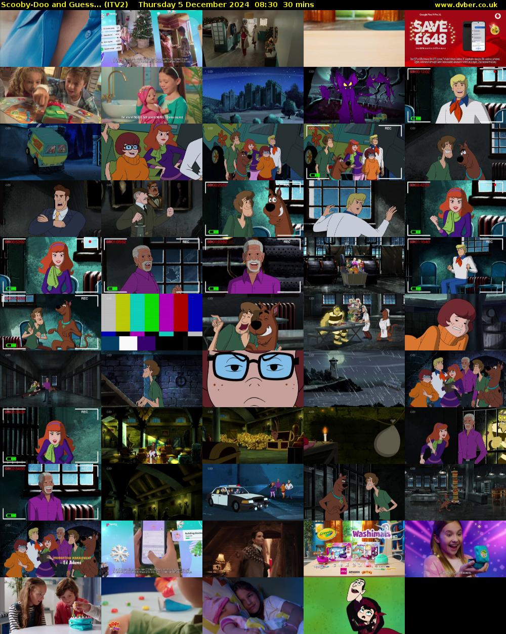 Scooby-Doo and Guess... (ITV2) Thursday 5 December 2024 08:30 - 09:00
