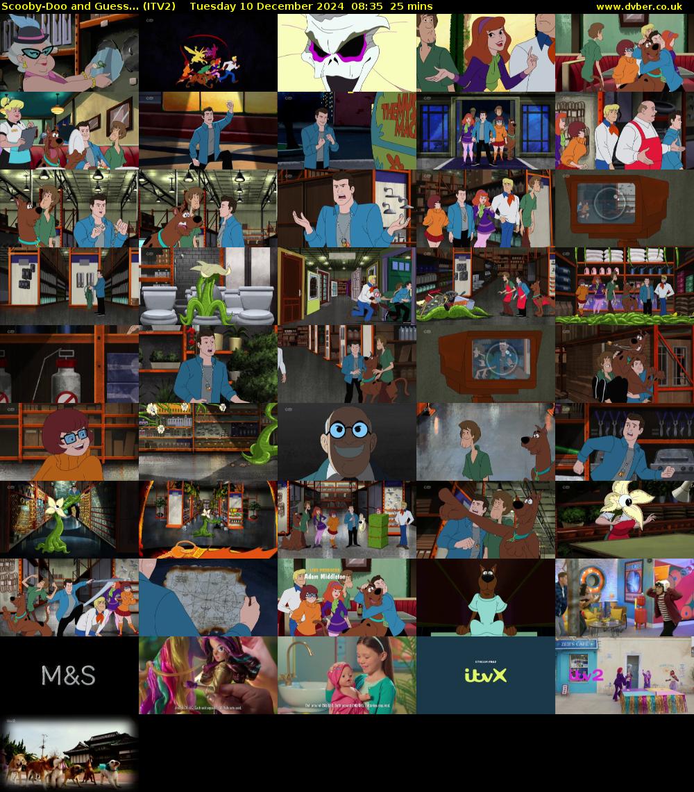 Scooby-Doo and Guess... (ITV2) Tuesday 10 December 2024 08:35 - 09:00