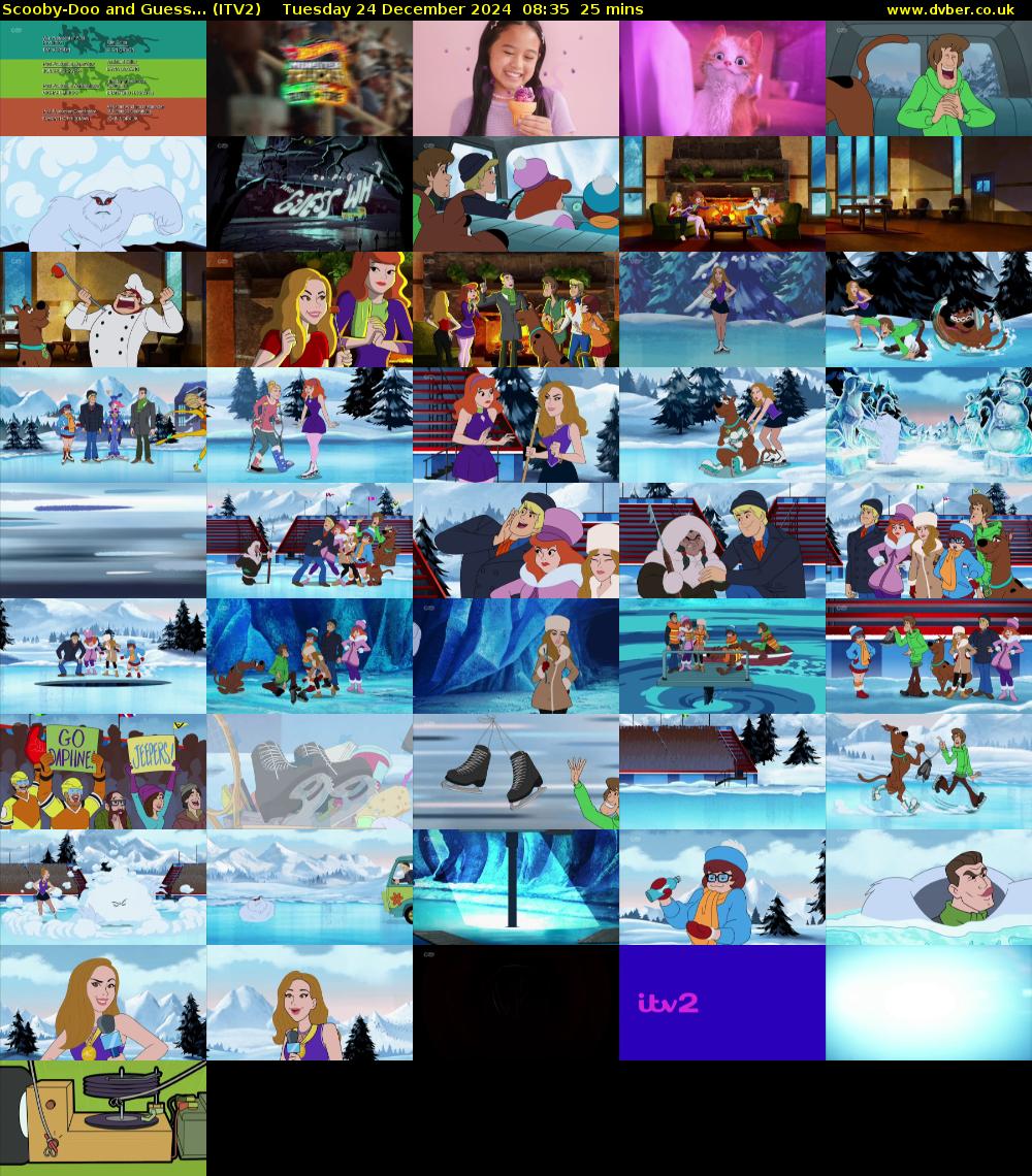 Scooby-Doo and Guess... (ITV2) Tuesday 24 December 2024 08:35 - 09:00