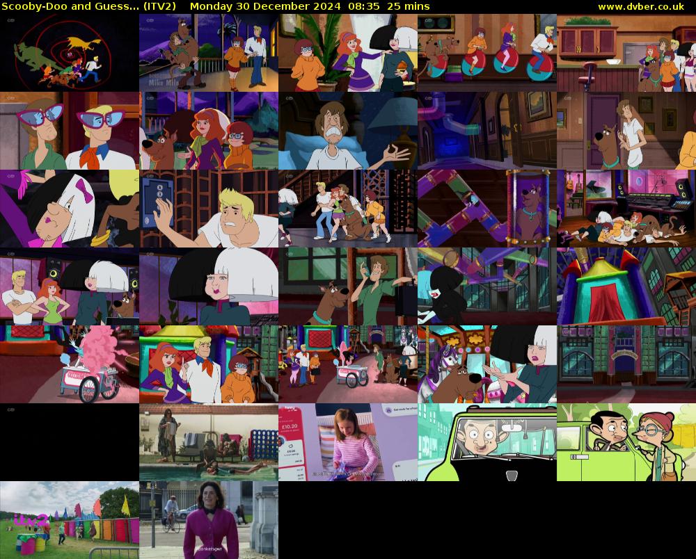 Scooby-Doo and Guess... (ITV2) Monday 30 December 2024 08:35 - 09:00