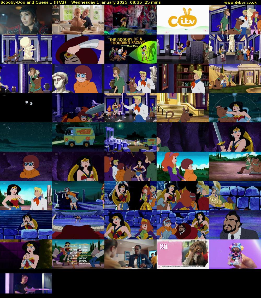 Scooby-Doo and Guess... (ITV2) Wednesday 1 January 2025 08:35 - 09:00