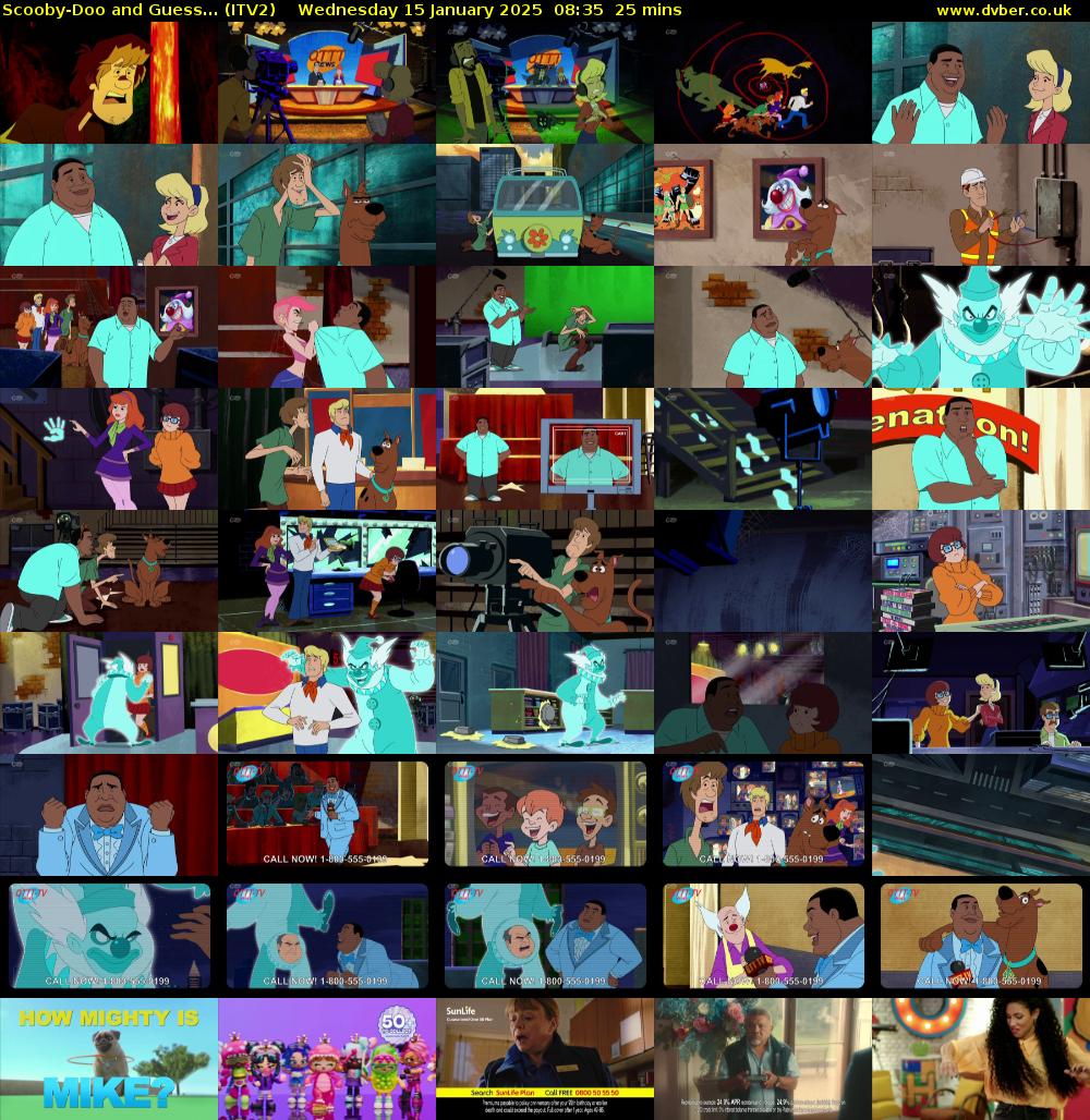 Scooby-Doo and Guess... (ITV2) Wednesday 15 January 2025 08:35 - 09:00