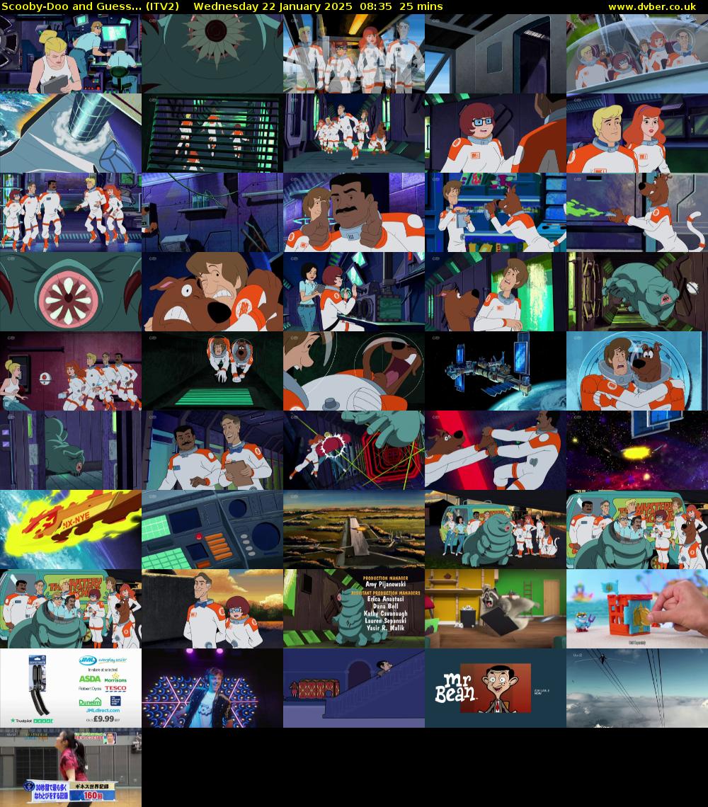 Scooby-Doo and Guess... (ITV2) Wednesday 22 January 2025 08:35 - 09:00
