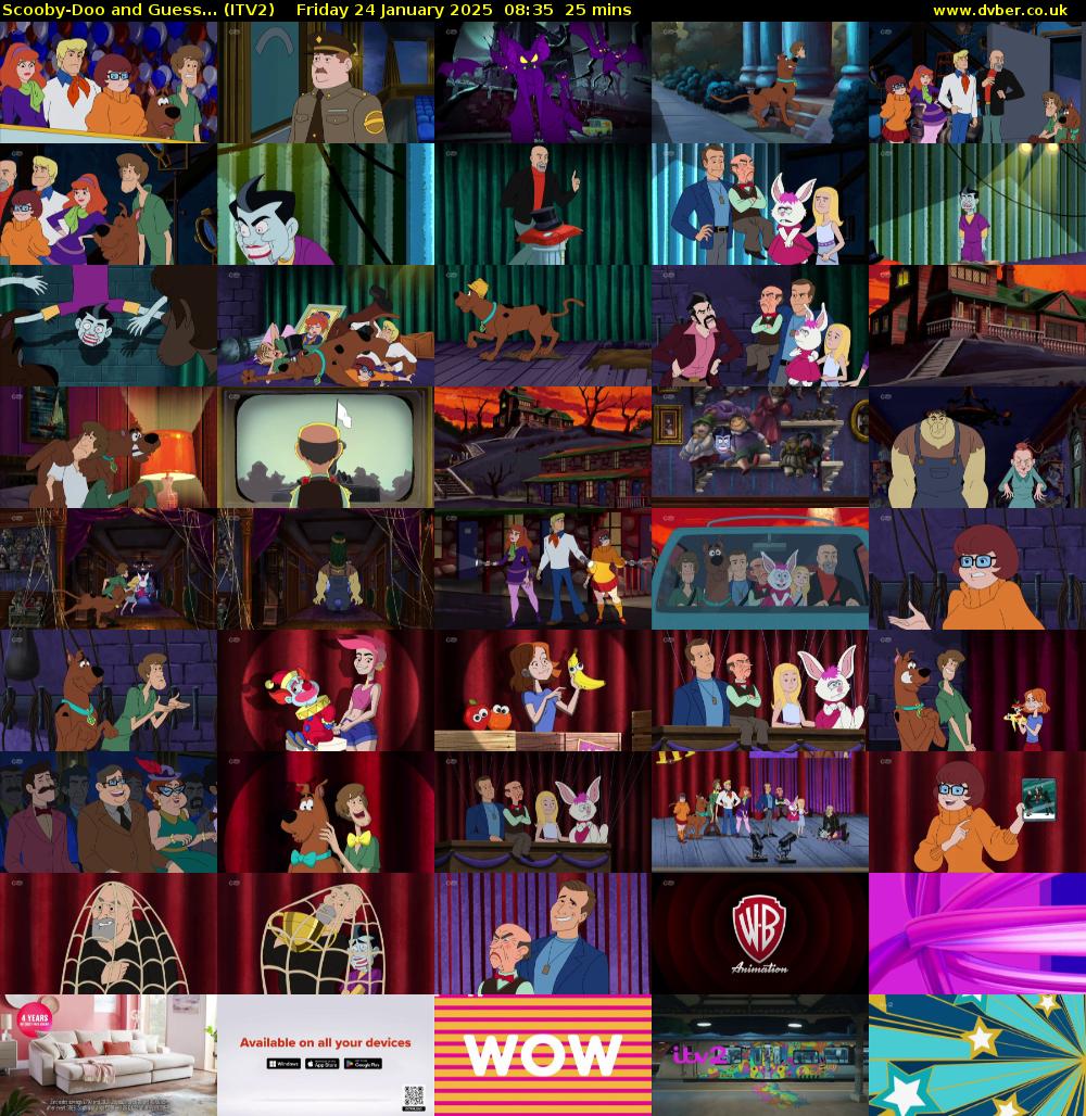 Scooby-Doo and Guess... (ITV2) Friday 24 January 2025 08:35 - 09:00