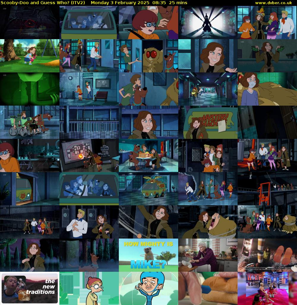 Scooby-Doo and Guess Who? (ITV2) Monday 3 February 2025 08:35 - 09:00