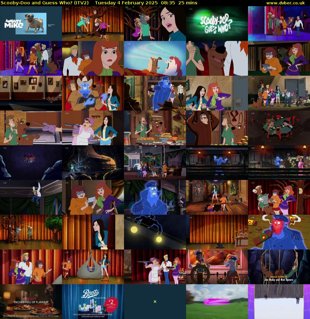 Scooby-Doo and Guess Who? (ITV2) Tuesday 4 February 2025 08:35 - 09:00