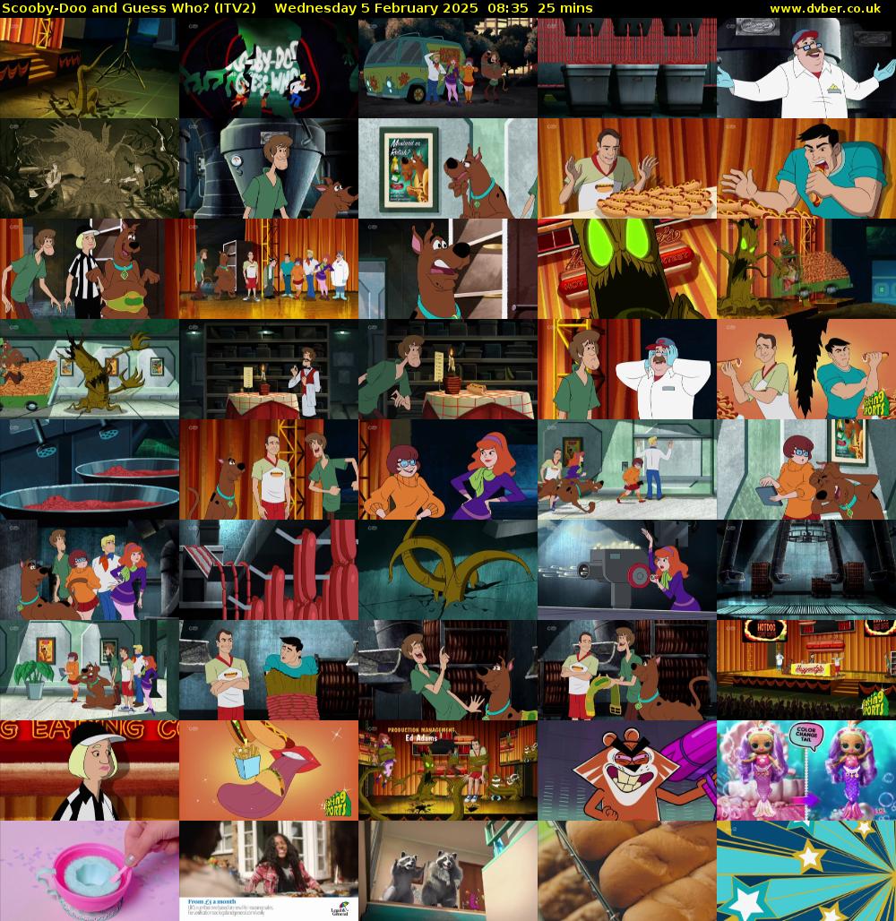 Scooby-Doo and Guess Who? (ITV2) Wednesday 5 February 2025 08:35 - 09:00