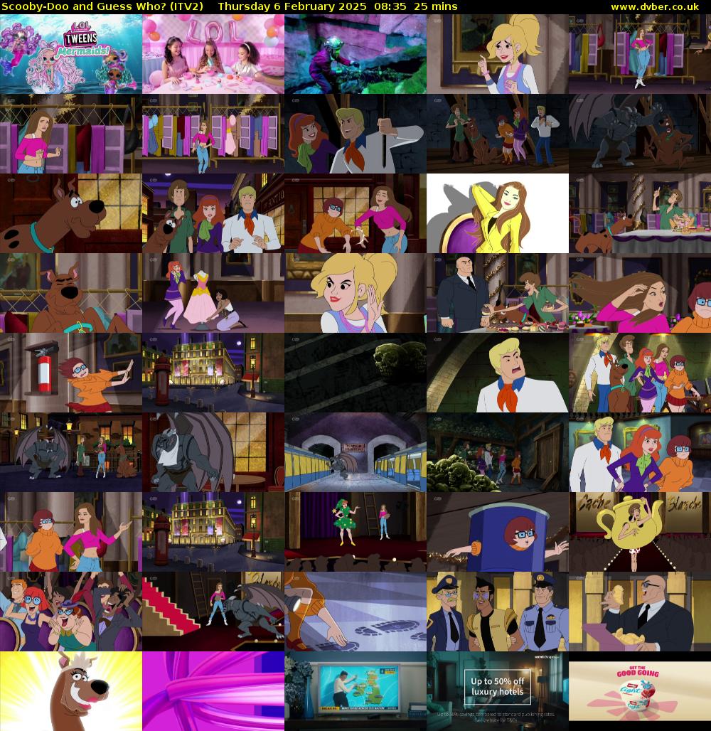Scooby-Doo and Guess Who? (ITV2) Thursday 6 February 2025 08:35 - 09:00