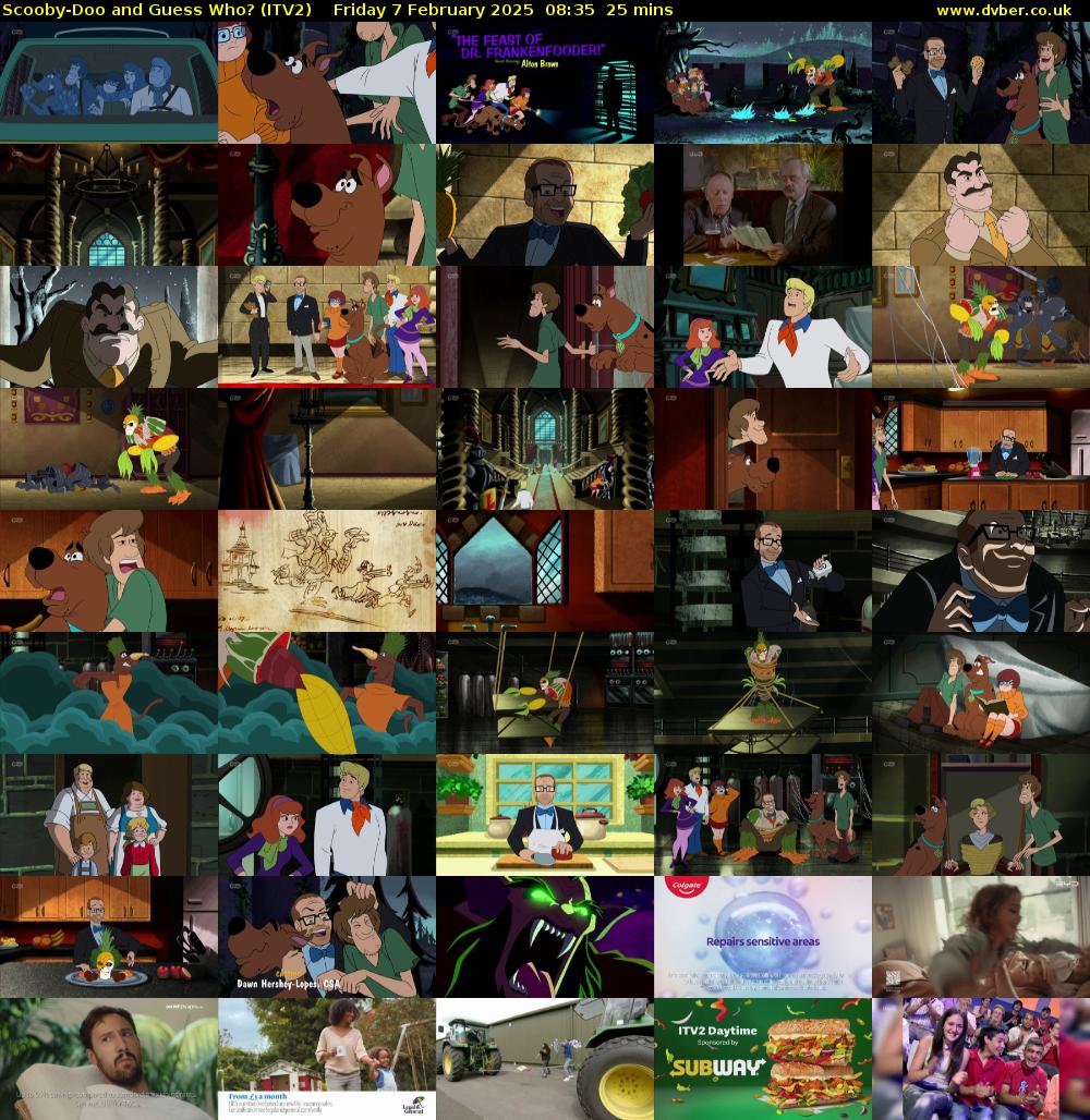 Scooby-Doo and Guess Who? (ITV2) Friday 7 February 2025 08:35 - 09:00