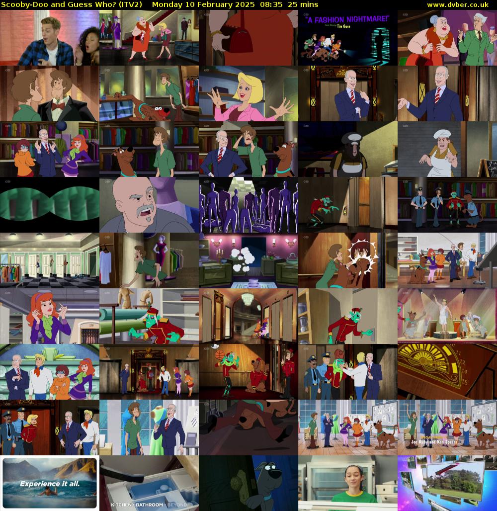 Scooby-Doo and Guess Who? (ITV2) Monday 10 February 2025 08:35 - 09:00