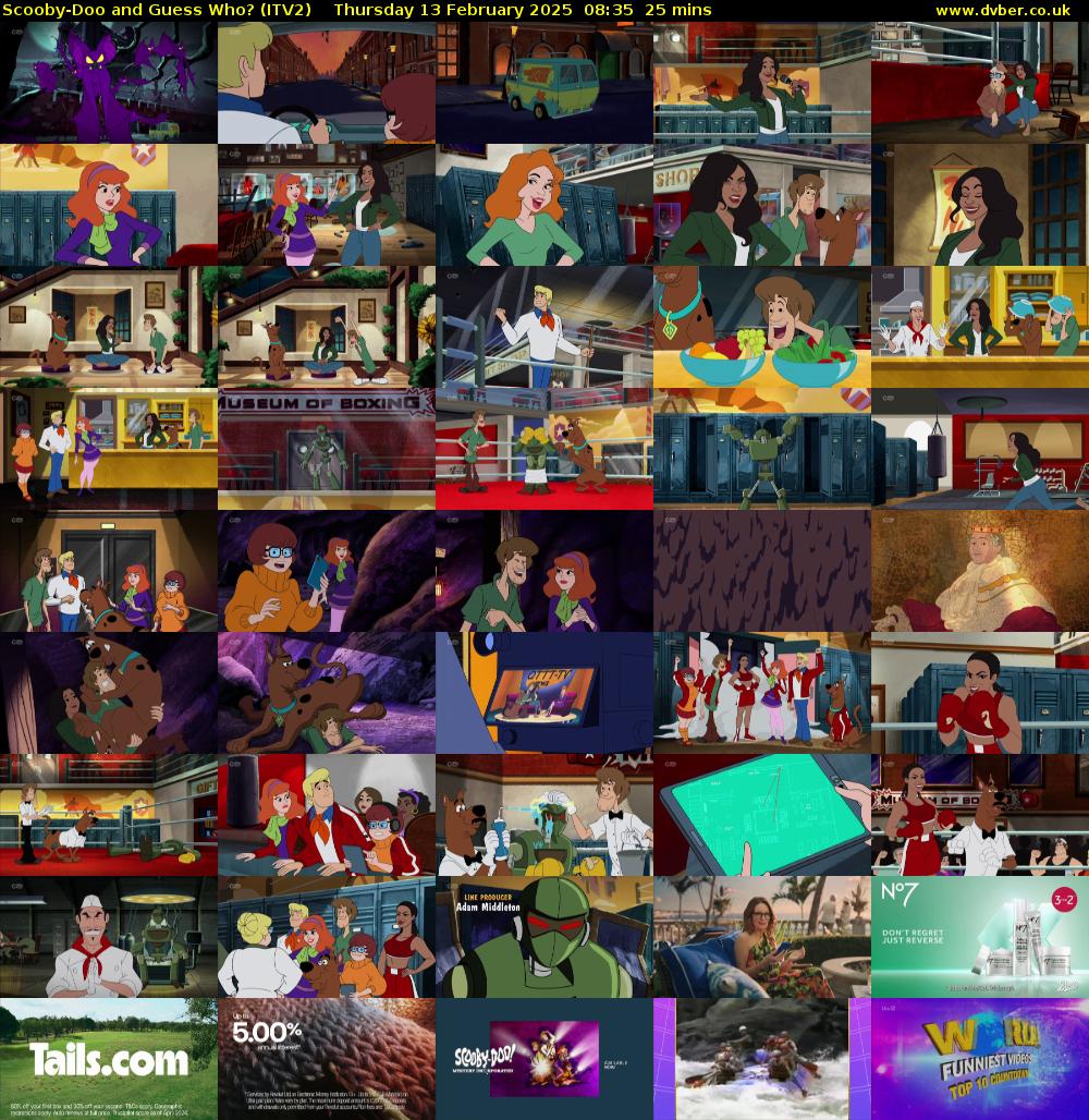 Scooby-Doo and Guess Who? (ITV2) Thursday 13 February 2025 08:35 - 09:00