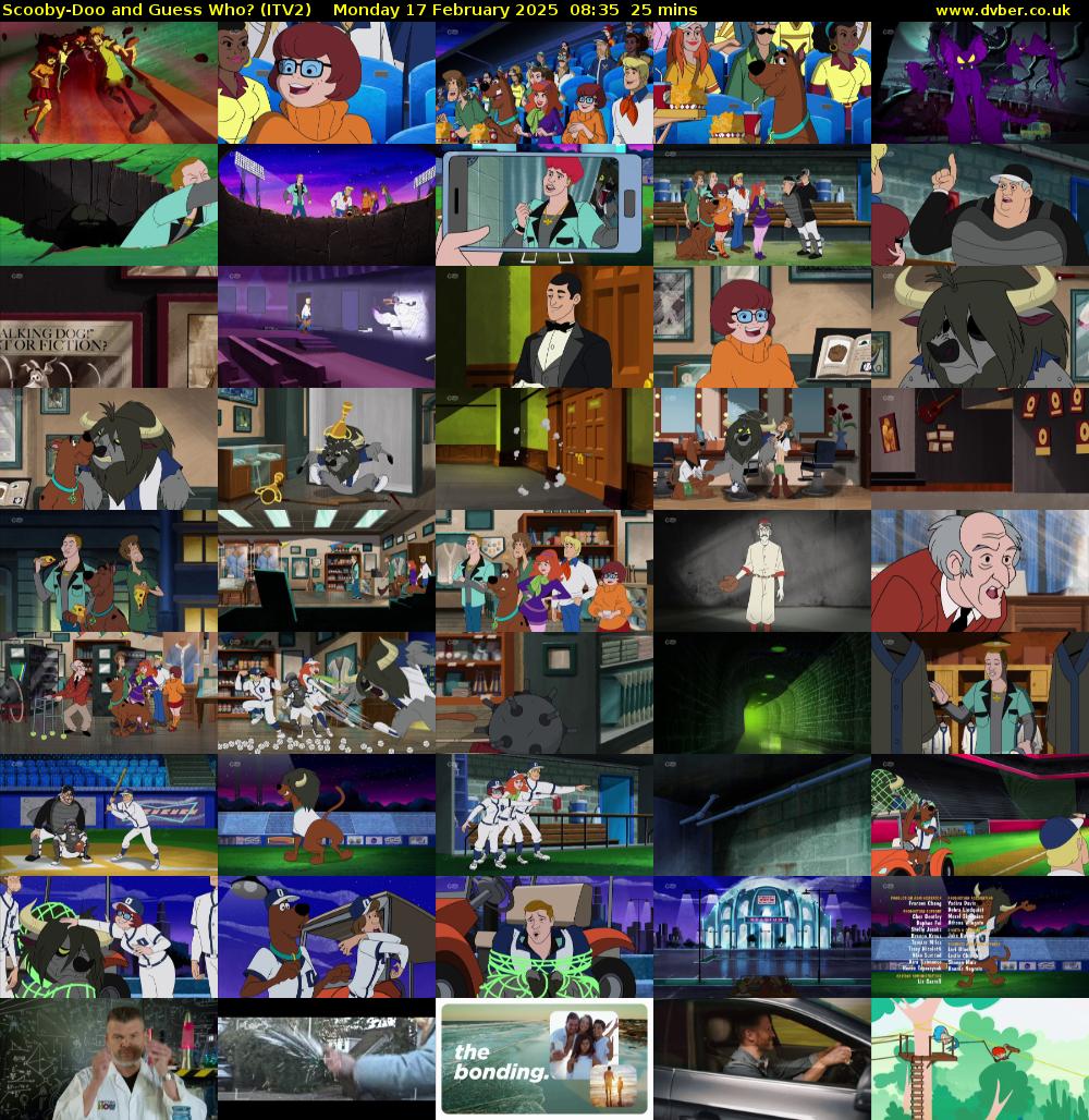 Scooby-Doo and Guess Who? (ITV2) Monday 17 February 2025 08:35 - 09:00