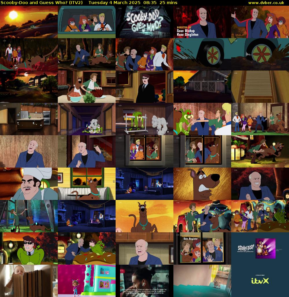 Scooby-Doo and Guess Who? (ITV2) Tuesday 4 March 2025 08:35 - 09:00