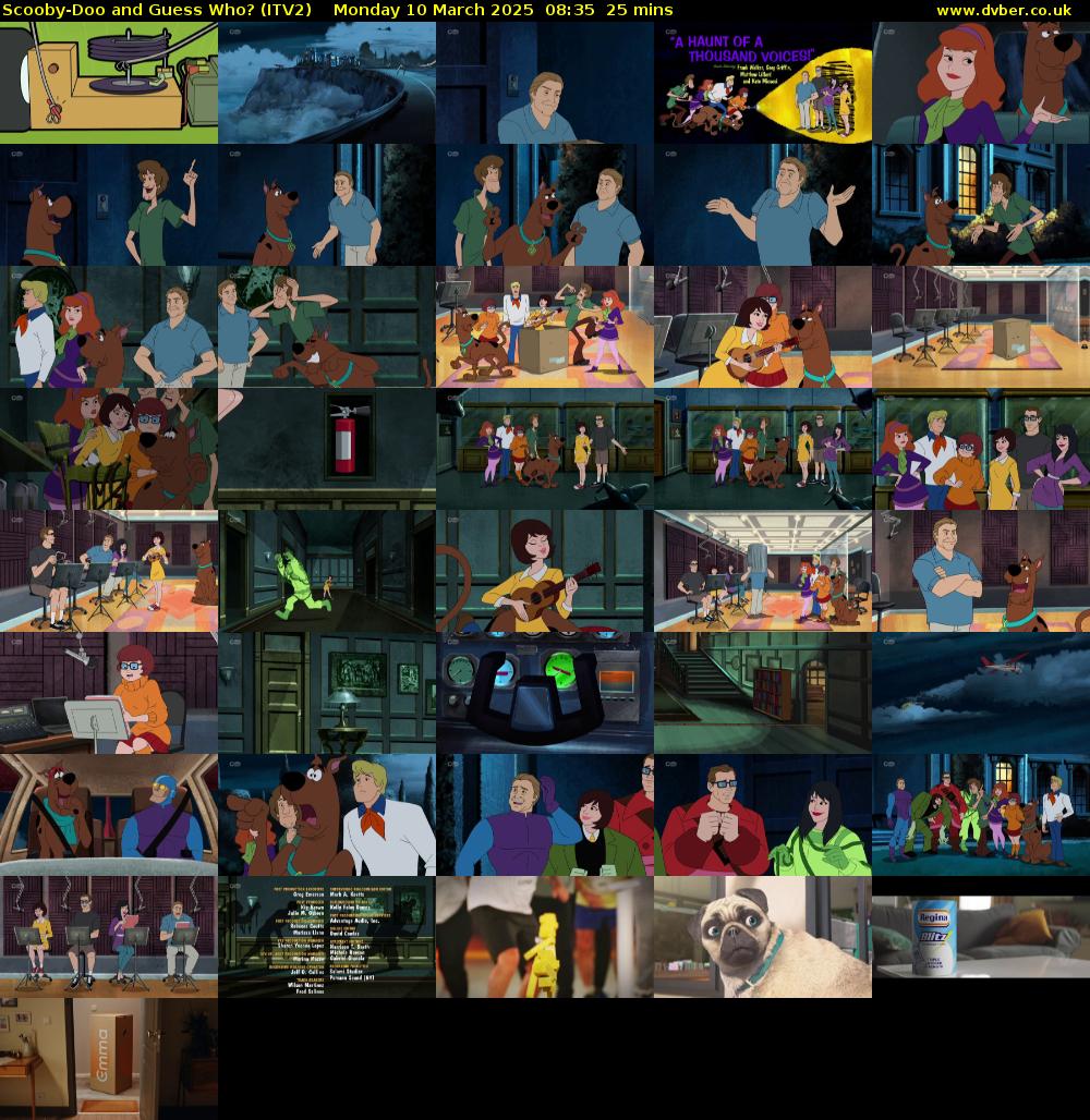 Scooby-Doo and Guess Who? (ITV2) Monday 10 March 2025 08:35 - 09:00