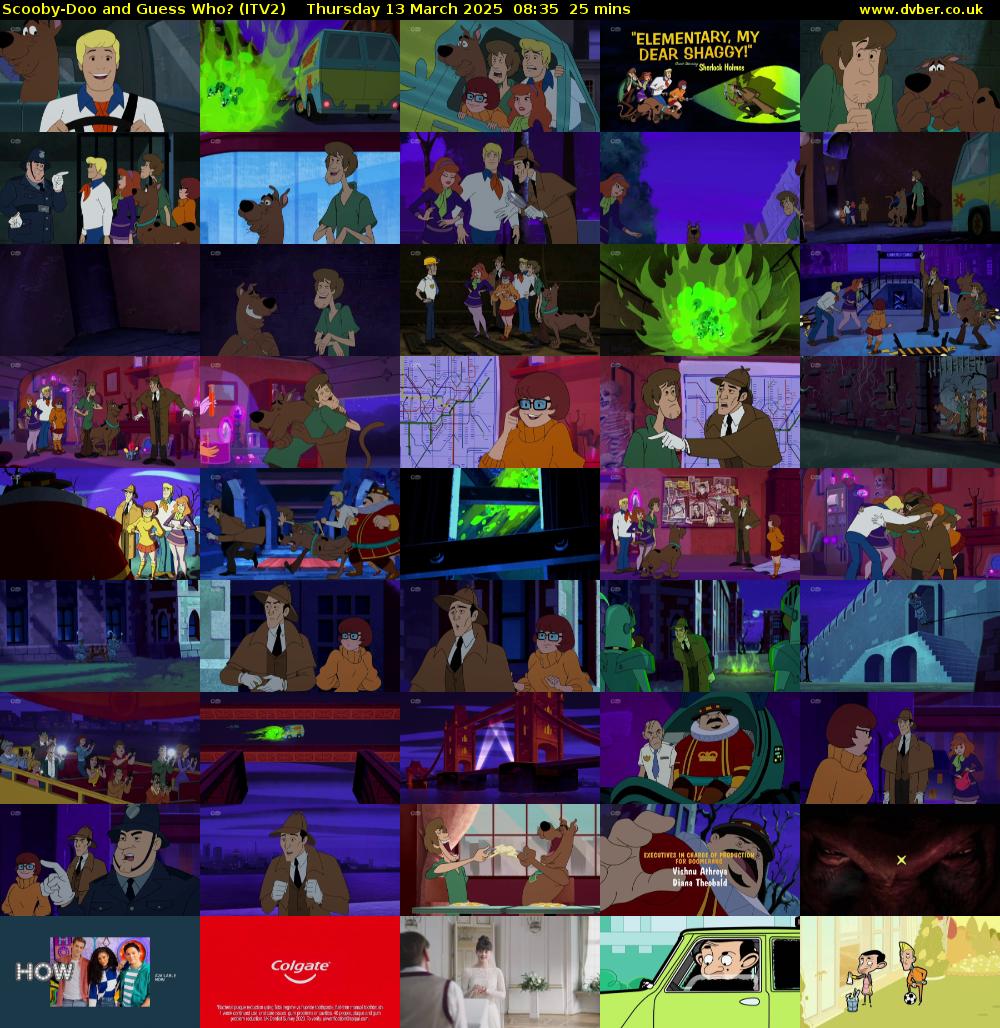 Scooby-Doo and Guess Who? (ITV2) Thursday 13 March 2025 08:35 - 09:00