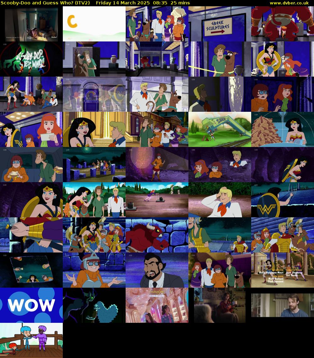 Scooby-Doo and Guess Who? (ITV2) Friday 14 March 2025 08:35 - 09:00