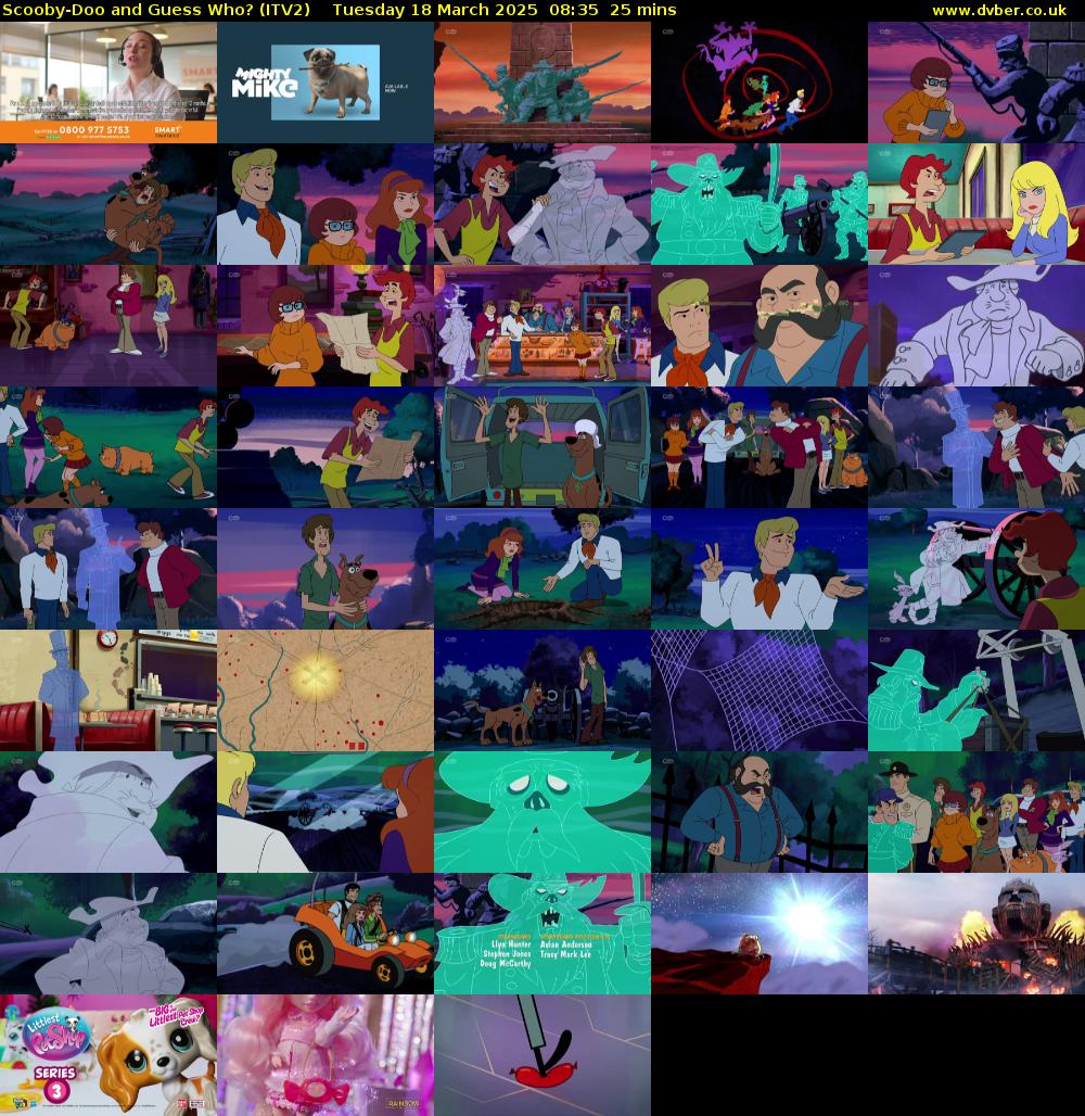 Scooby-Doo and Guess Who? (ITV2) Tuesday 18 March 2025 08:35 - 09:00