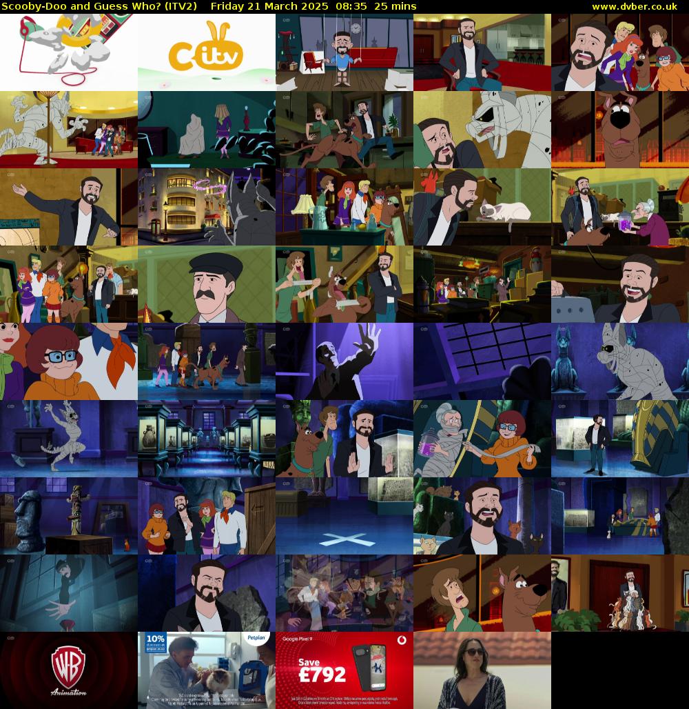 Scooby-Doo and Guess Who? (ITV2) Friday 21 March 2025 08:35 - 09:00