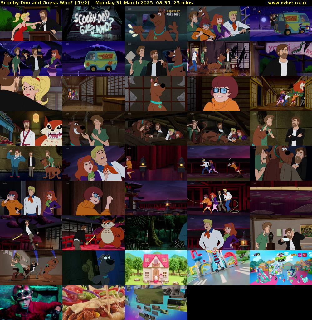 Scooby-Doo and Guess Who? (ITV2) Monday 31 March 2025 08:35 - 09:00