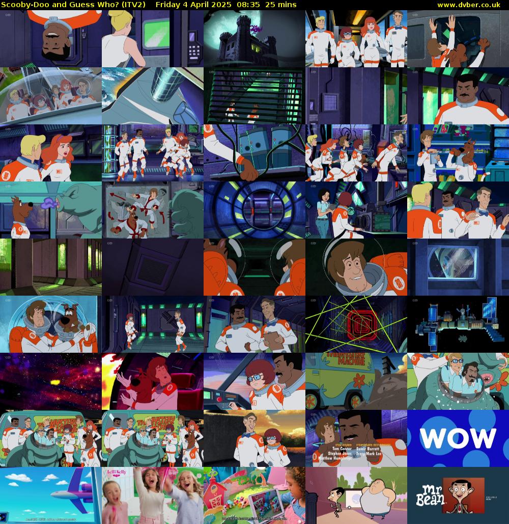 Scooby-Doo and Guess Who? (ITV2) Friday 4 April 2025 08:35 - 09:00