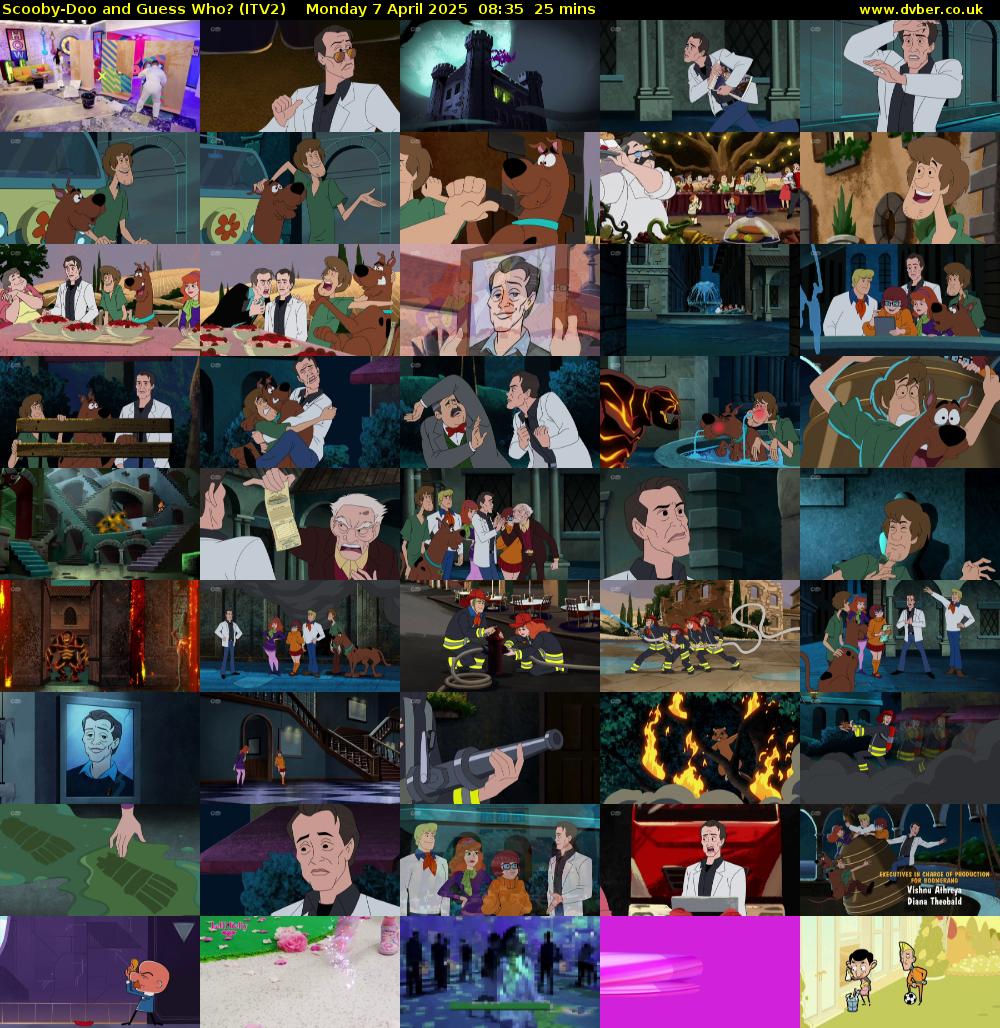 Scooby-Doo and Guess Who? (ITV2) Monday 7 April 2025 08:35 - 09:00