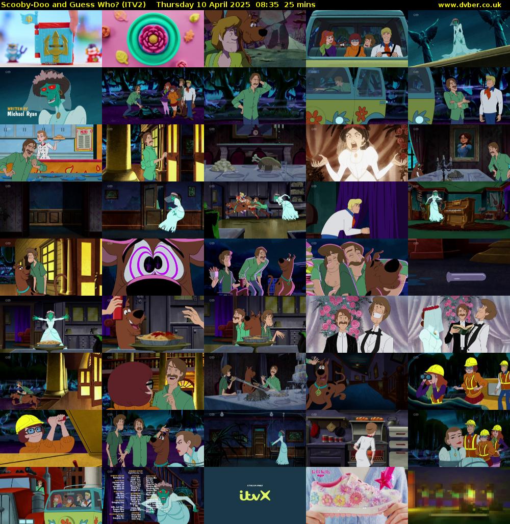 Scooby-Doo and Guess Who? (ITV2) Thursday 10 April 2025 08:35 - 09:00