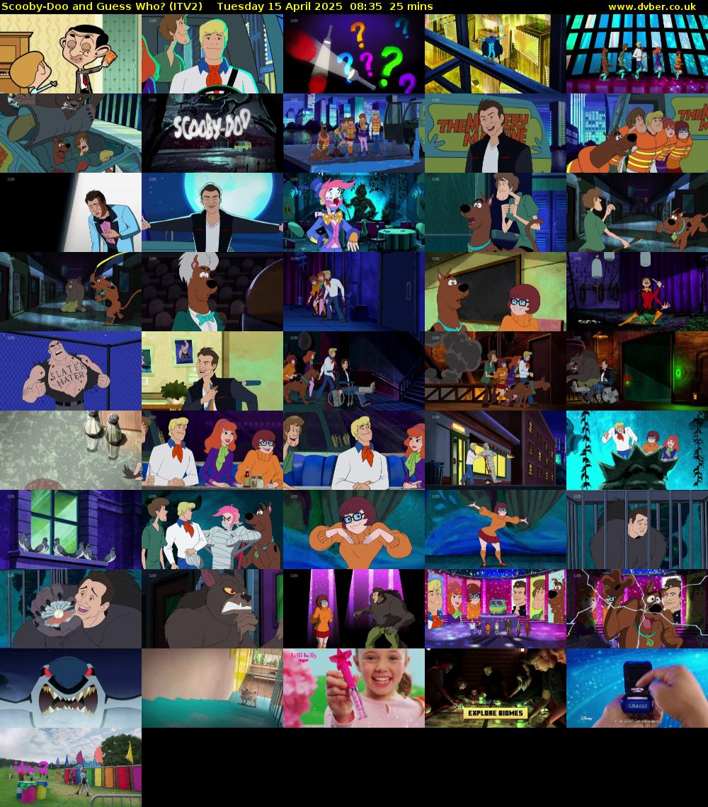 Scooby-Doo and Guess Who? (ITV2) Tuesday 15 April 2025 08:35 - 09:00