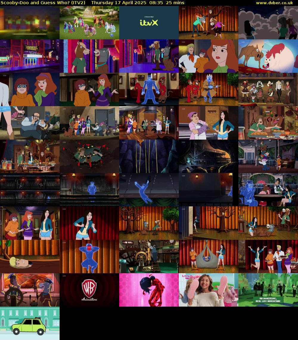 Scooby-Doo and Guess Who? (ITV2) Thursday 17 April 2025 08:35 - 09:00