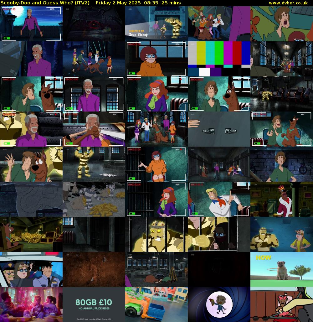 Scooby-Doo and Guess Who? (ITV2) Friday 2 May 2025 08:35 - 09:00